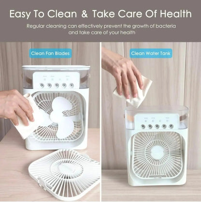 Portable Humidifier Air Cooler Mini Fan